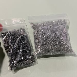 Approximately 1,800 Cubed Square Lined 4mm Glass Jewelry Craft Beads